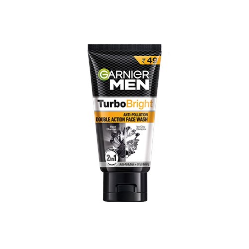 Garnier Men Turbo Bright Anti-Pollution Double Action Face Wash